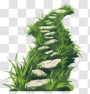 Stone Path - Stone Pathway In Grass Transparent PNG