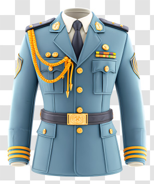 Turkish Police Uniform - Decorated Military Uniform Transparent PNG