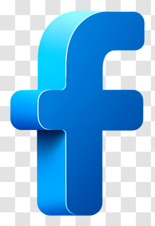 Facebook Logo - Blue Letter F Social Media Icon Transparent PNG