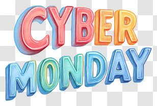 Cyber Monday - Cyber Monday Sale Text Transparent PNG