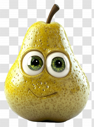 3d Pear - Animated Pear Fruit Transparent PNG