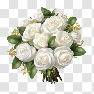 White Rose Flower - White Roses Bouquet For Celebrations Transparent PNG