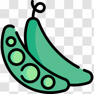 Green Peas - Doodle Style Green Peas Illustration Transparent PNG