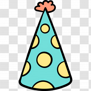 Party Hat - Colorful Party Hat Transparent PNG