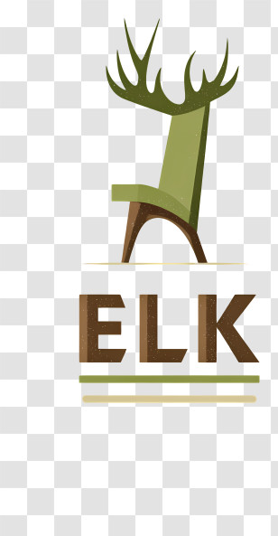 Elk Logo - Elk Antler Chair Logo Transparent PNG