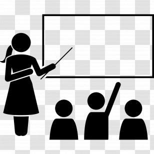Classroom - Teacher And Students In Classroom Transparent PNG