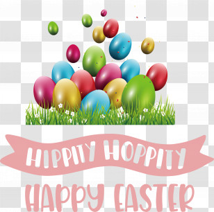 Hippity Hoppity Happy Easter Transparent PNG