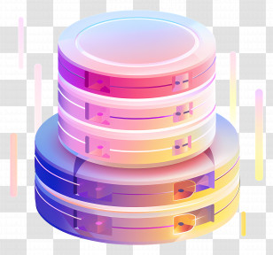 Database Data - Colorful Data Servers Illustration Transparent PNG