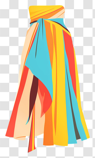 Skirt - Colorful Fashion Skirt Transparent PNG