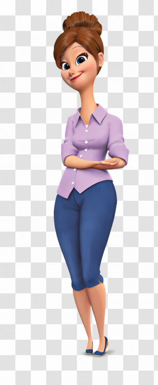 The Boss Baby - Animated Woman In Casual Attire Transparent PNG