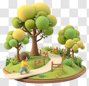 Take A Walk In The Park Day - Boy Walking In Park Transparent PNG