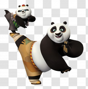 Bao Panda - Kung Fu Panda Animated Characters In Action Transparent PNG