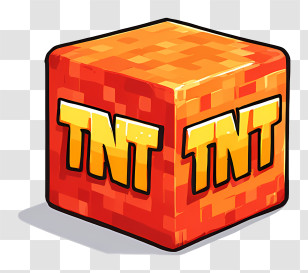Minecraft Tnt - TNT Block From Minecraft Transparent PNG