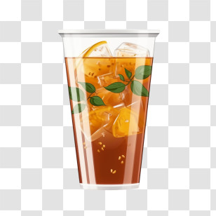 Ice Tea
 - Refreshing Iced Tea In A Glass Transparent PNG