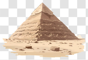 Egypt Pyramid - Illustration Of An Ancient Pyramid Transparent PNG
