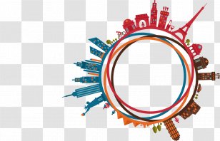 Globe Building Royalty-free - Brand - Radial City Transparent PNG
