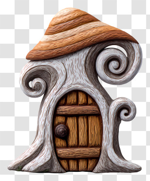 Fairy Door - Swirly Fantasy House Transparent PNG