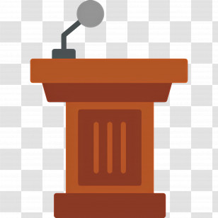 Podium - Podium With Microphone For Public Speaking Transparent PNG