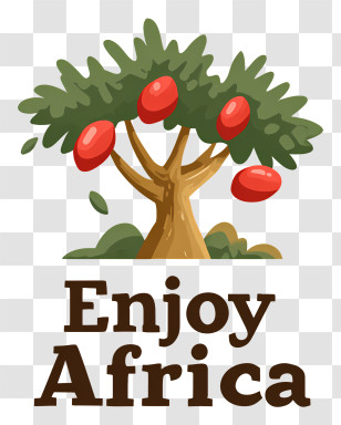Enjoy Africa Logo - Enjoy Africa Tree Travel Logo Transparent PNG