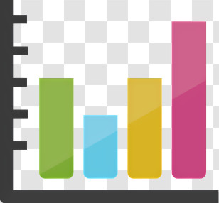 Icon - Colorful Bar Chart Representation Transparent PNG
