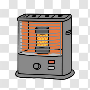Cartoon - Electric Heater For Winter Warmth Transparent PNG