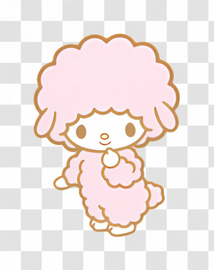 My Melody - Pink Cartoon Poodle Character Design Transparent PNG
