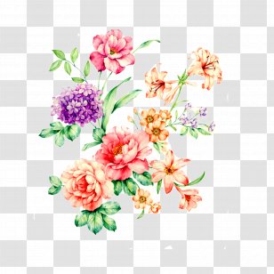 Paper Flower Poster Floral Design Clip Art - Rose Order - Peony Painting Transparent PNG