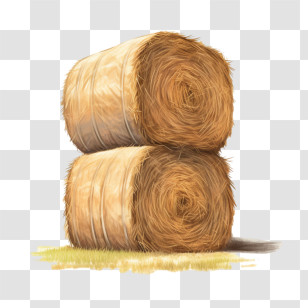 Hay Bale
 - Stacked Hay Bales On Grass Transparent PNG