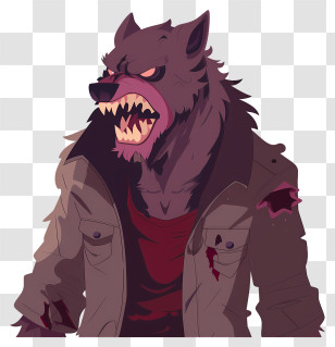 Werewolf - Angry Werewolf Illustration Transparent PNG