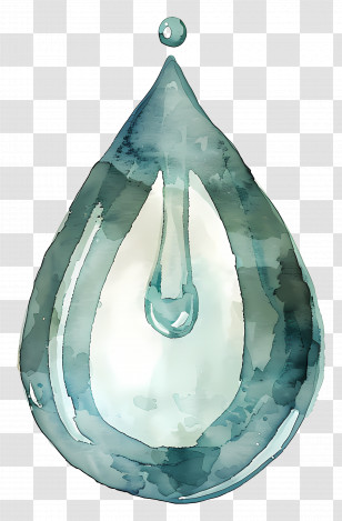 Oil Drop - Large Water Drop Illustration Transparent PNG