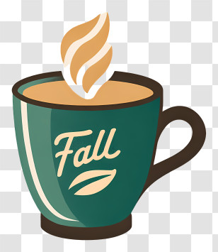 Fall Tea - Fall Themed Coffee Cup Illustration Transparent PNG