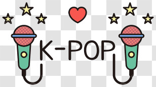Kpop - K-Pop Music Illustration Transparent PNG