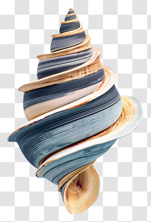 Spiral Seashell - Colorful Spiral Seashell Transparent PNG