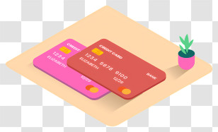 Credit Cards - Colorful Credit Cards Transparent PNG