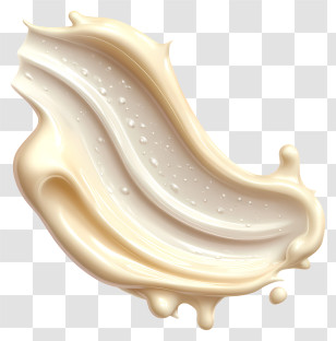 Skin Cream Stroke - Smooth Cream Splash Illustration Transparent PNG
