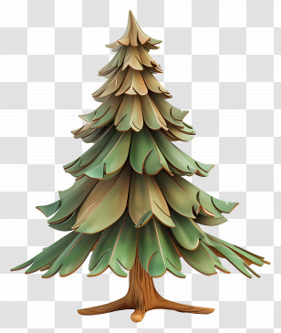 Fir Tree - Artificial Green Christmas Tree For Holiday Decor Transparent PNG