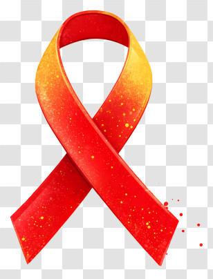 Red Ribbon Awareness Symbol - Red Awareness Ribbon Icon Transparent PNG