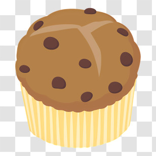 Food - Chocolate Chip Muffin Transparent PNG