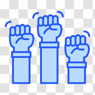Raised Fists - Raised Fists Symbol Transparent PNG
