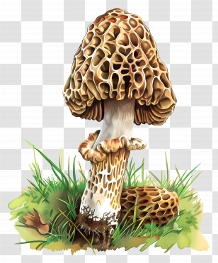 Morel Mushroom - Morel Mushroom Illustration Transparent PNG