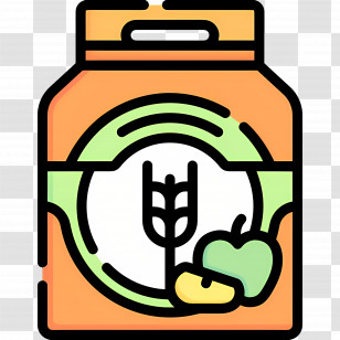 Oats - Cereal Box With Wheat Design Transparent PNG