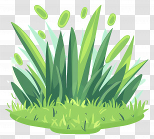 Grass Patch - Bright Green Patch Of Grass Illustration Transparent PNG