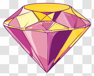 Diamond - Pink Diamond Gemstone Illustration Transparent PNG