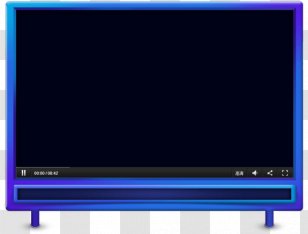 LED-backlit LCD Computer Monitor Television Set - Ledbacklit Lcd - Nice Blue Transparent PNG