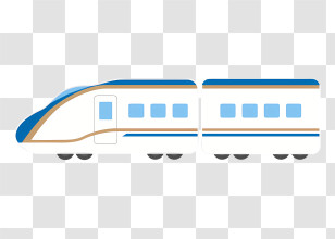 Icon - Modern High-Speed Train Illustration Transparent PNG