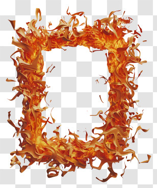 Fire Frame - Burning Frame Illustration Transparent PNG
