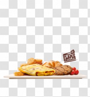 Hamburger Fast Food Burger King Grilled Chicken Sandwiches Breakfast - Cheese Platter Transparent PNG