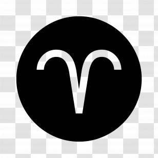 Aries Emoji - Aries Zodiac Symbol Transparent PNG