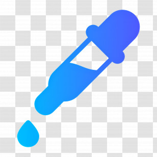 Eye Dropper Tool - Blue Eyedropper Icon Illustration Transparent PNG