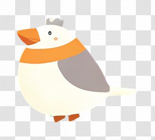Cartoon Bird - Adorable Cartoon Bird Illustration Transparent PNG